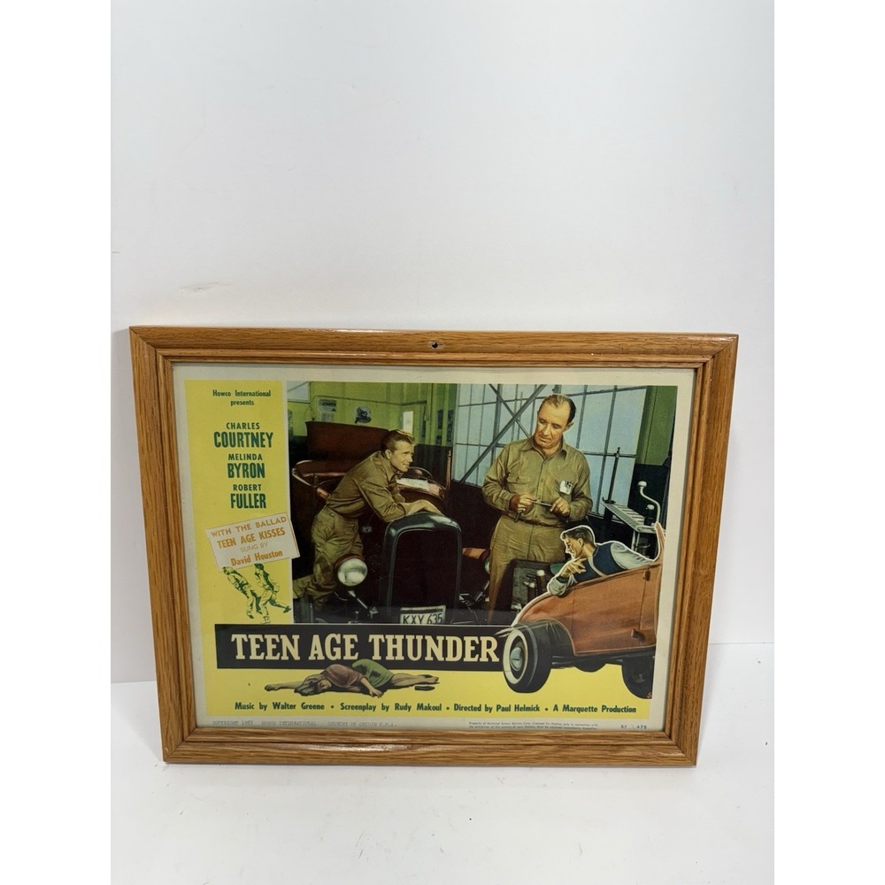Lobby Card Teen Age Thunder Charles Courtney Helene 57/475  Framed Poster‎